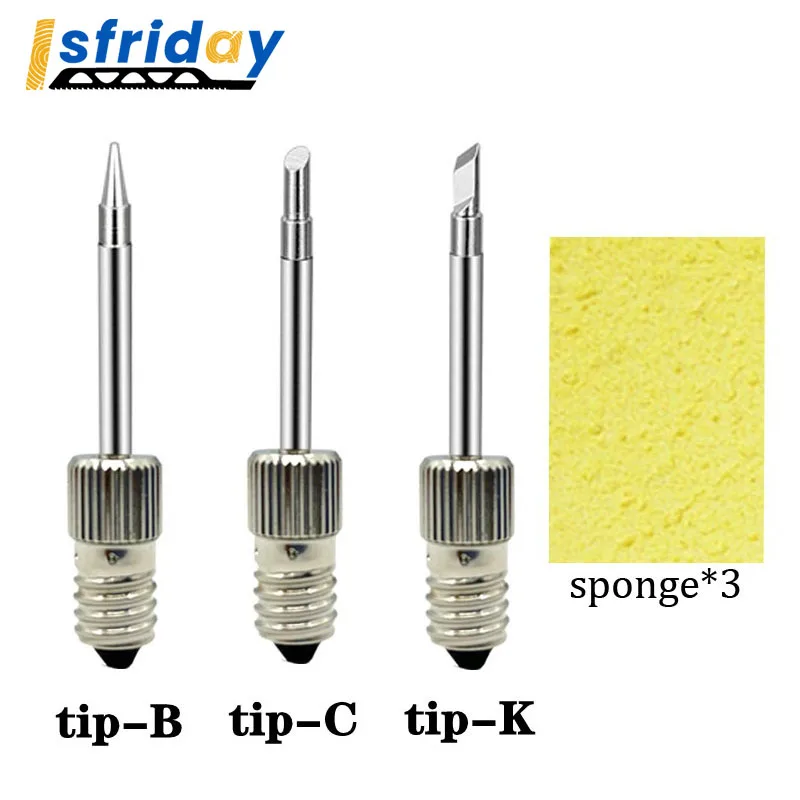 

Набор наконечников для паяльника с интерфейсом E10, комплект наконечников для сварки USB типа B C K, сварочная головка, инструмент для пайки, бре...