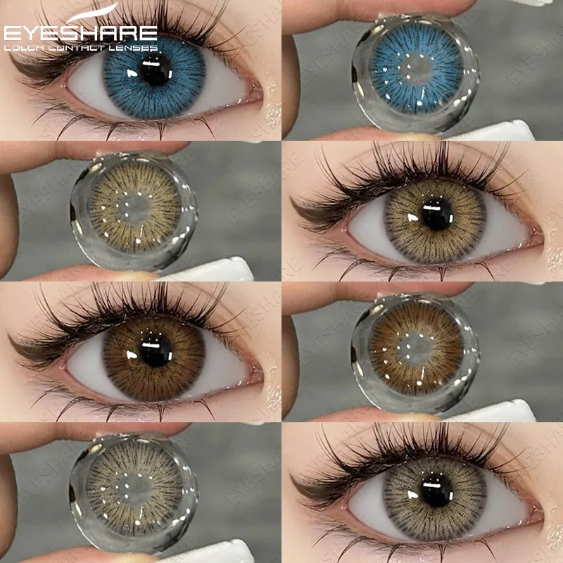 

Корейские линзы EYESHARE Colorcon, 1 пара, новые цветные контактные линзы для глаз, серые контактные синие линзы, цветные линзы для глаз на год