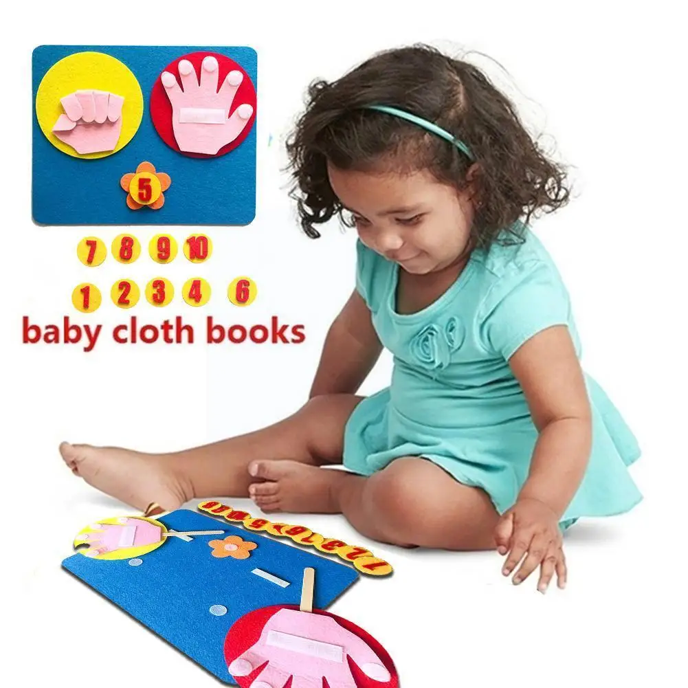 

Children Maths Toys Finger Counting 1-10 Learning Felt Aid Teaching Number Finger Early Toys Craft Toddler Stage Diy Educat D7e2
