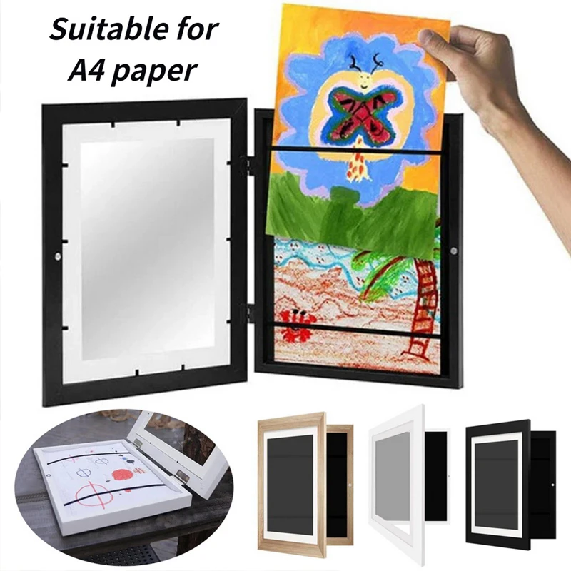 

2Pcs 1pc Children Art Frames Magnetic Front Open Changeable Kids Frametory For Poster Photo Drawing Paintings Pictures Display