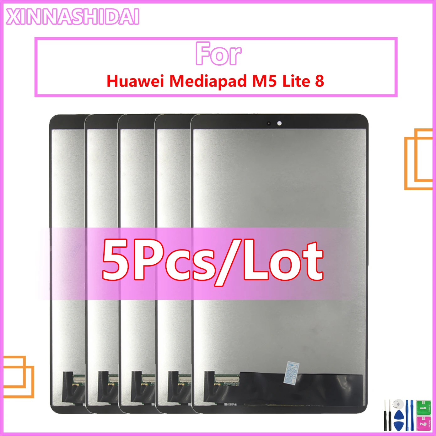 

5pcs/lot For Huawei Mediapad M5 Lite 8 2019 JDN2-W09 JDN2-AL00 JDN2-L09 LCD Display Touch Digitizer Assembly Replacement