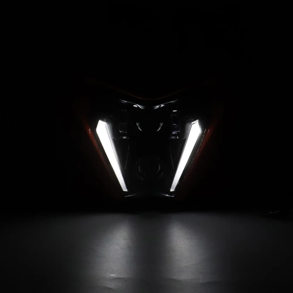 Фото Фара в сборе с DRL-маской для мотоциклов KTM EXC EXC-F 150 200 250 300 350 400 450 500 XC-W XCF-W XW-F 2024-2026, E24 №4