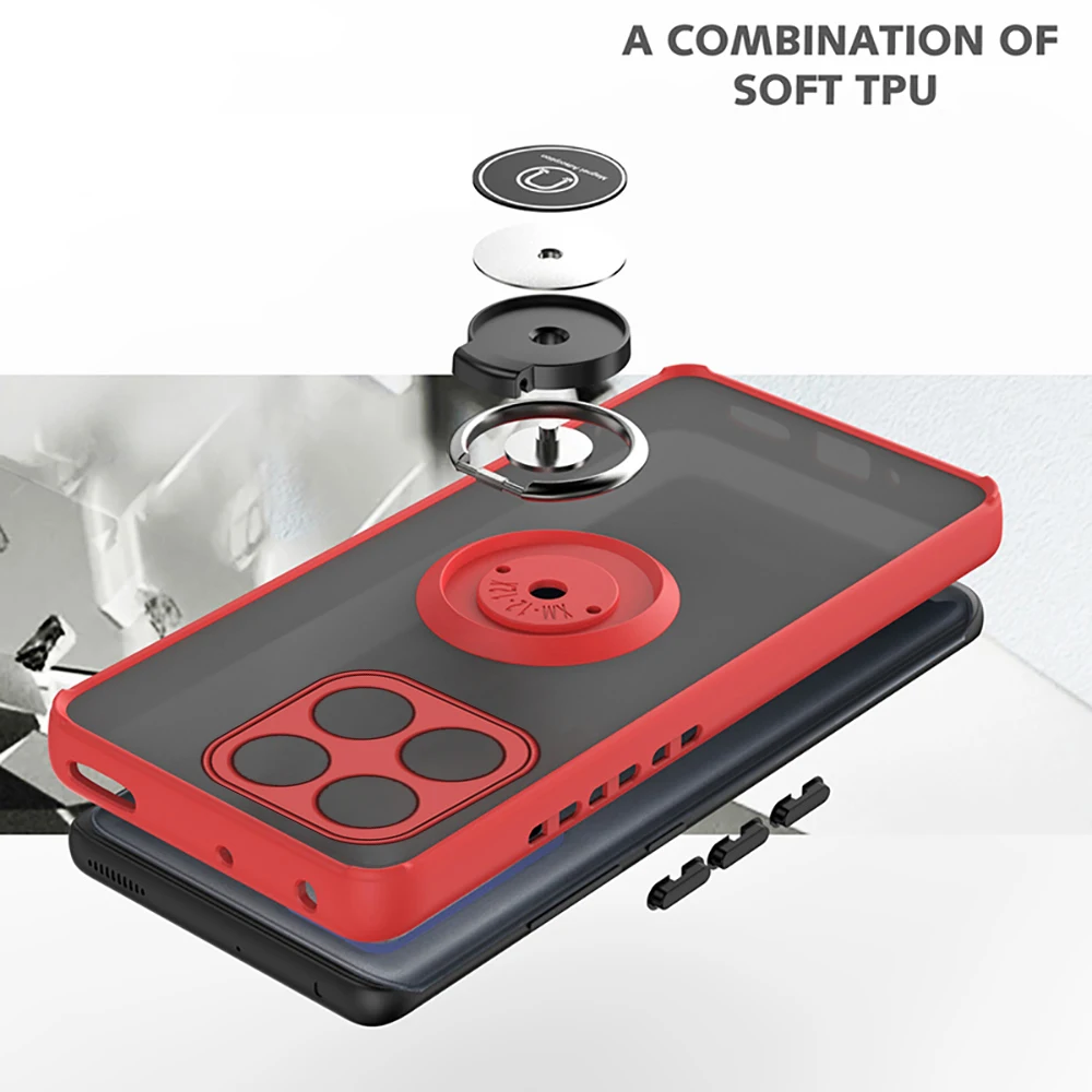 Жесткий противоударный чехол для Honor X8a 4G 6 7 дюйма магнитный автомобильный