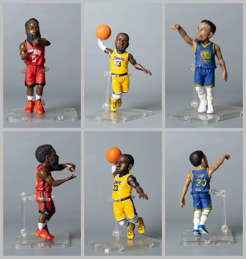 

NBA LeBron Curry James Harden Figure Model Toys for Kids