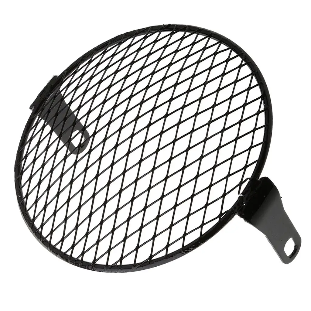 

6,3 "ретро передняя фара с боковым креплением для мотоцикла косой сетчатый чехол маска