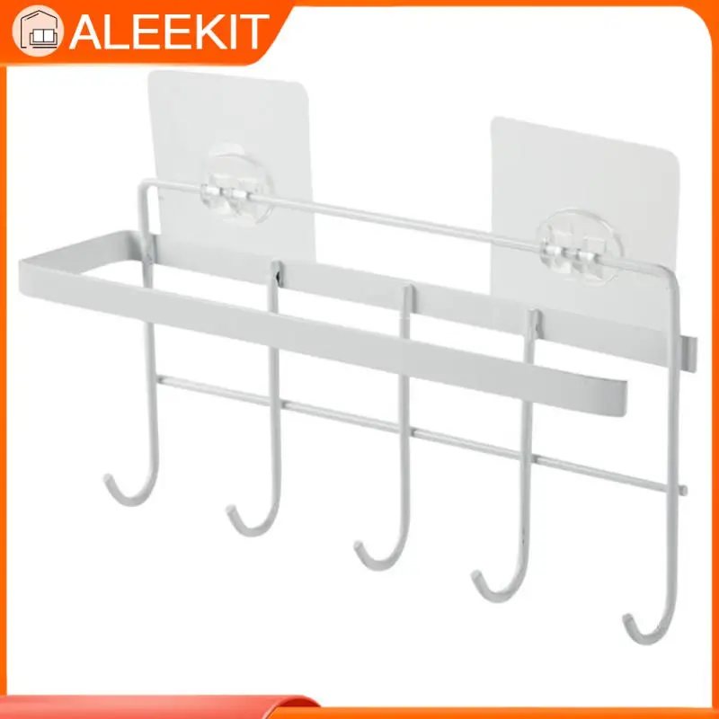 

Kitchen Towel Holder Toilet Paper Holder Bathroom Self-adhesive Hook Cabinet Paper Roll Shelf Tissue Storage Hanger Accessories