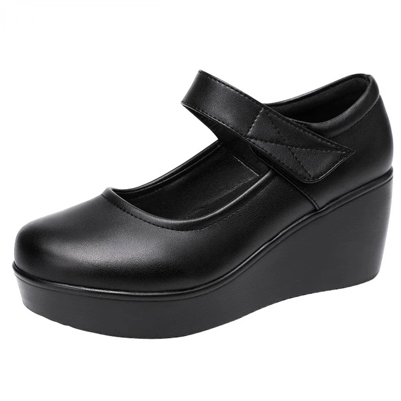 

Женские туфли на платформе, Туфли Мэри Джейн на среднем каблуке, удобные туфли на танкетке, весна-лето 2022