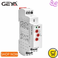 geya grt8 m adjustable multifunction timer relay with 10 function choices ac dc 12v 24v 220v 230v time relay din rail