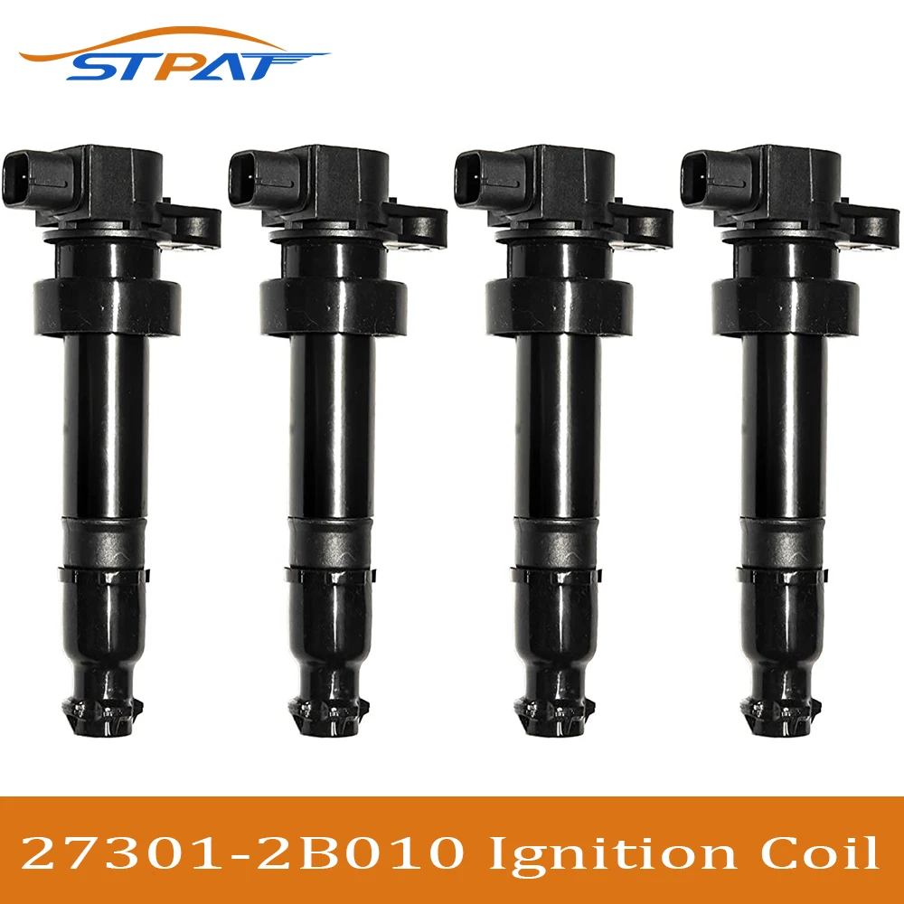

STPAT 4PCS Ignition Coil 27301-2B010 For Hyundai For Kia Motor 10-11 For Kia Soul 1.6L 273012B010