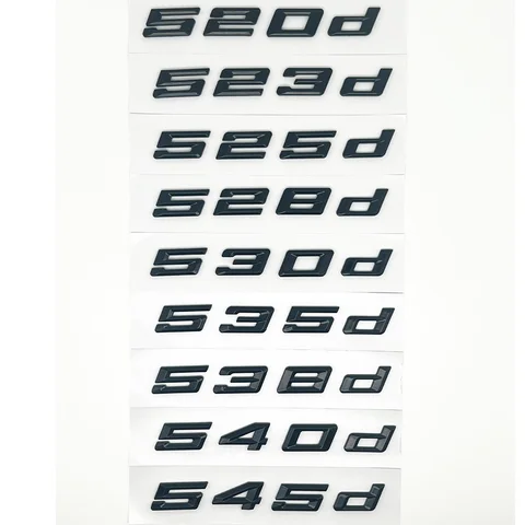 Автомобильный 3D ABS багажник с буквами логотипа, эмблема, наклейка, наклейка для BMW 5 серии 520d 525d 528d 530d 535d 540d E39 E60 E61 F10 F11 G30