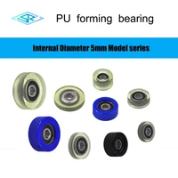 manufacturer to supply internal diameter 5mm model series polyurethane forming bearing rubber coated pulley