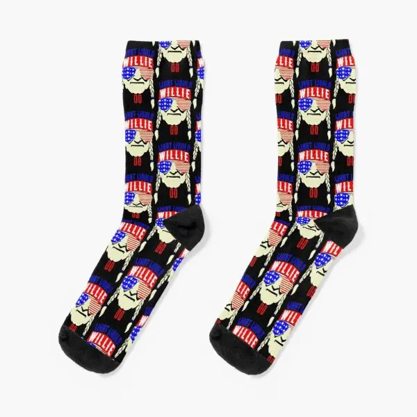 

What Would Willie Nelson Crew Socks Mens Pattern Sports Cotton Winter Black Funny Comfortable Breathable Ladies Cute Cartoon