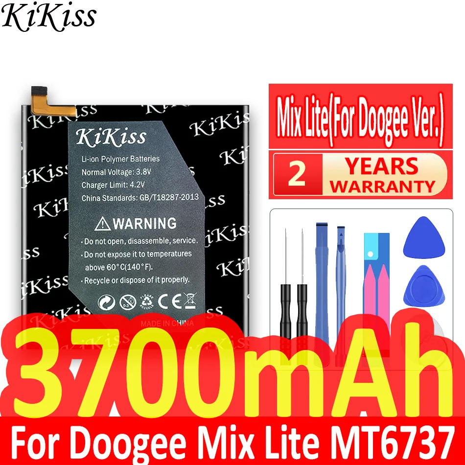 

Мощный аккумулятор KiKiss 3700 мАч Для Doogee Mix Lite MT6737