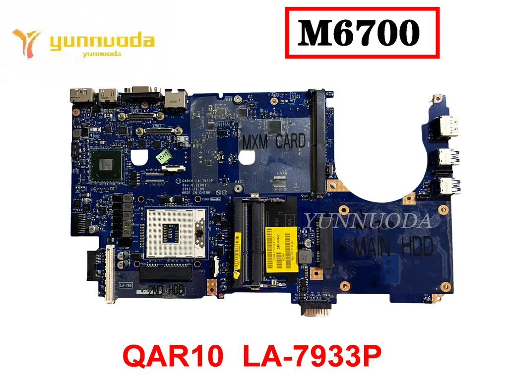 Оригинальная материнская плата для ноутбука Dell Precision M6700 QAR10 LA-7933P протестирована хорошая бесплатная доставка