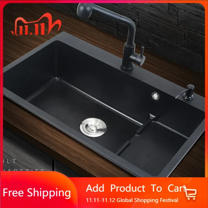 

304 Stainless Steel Bathroom Sinks Dish Drainer Black Kitchen Sink Dispensor Draint Kitchen Accessories Home Improvement