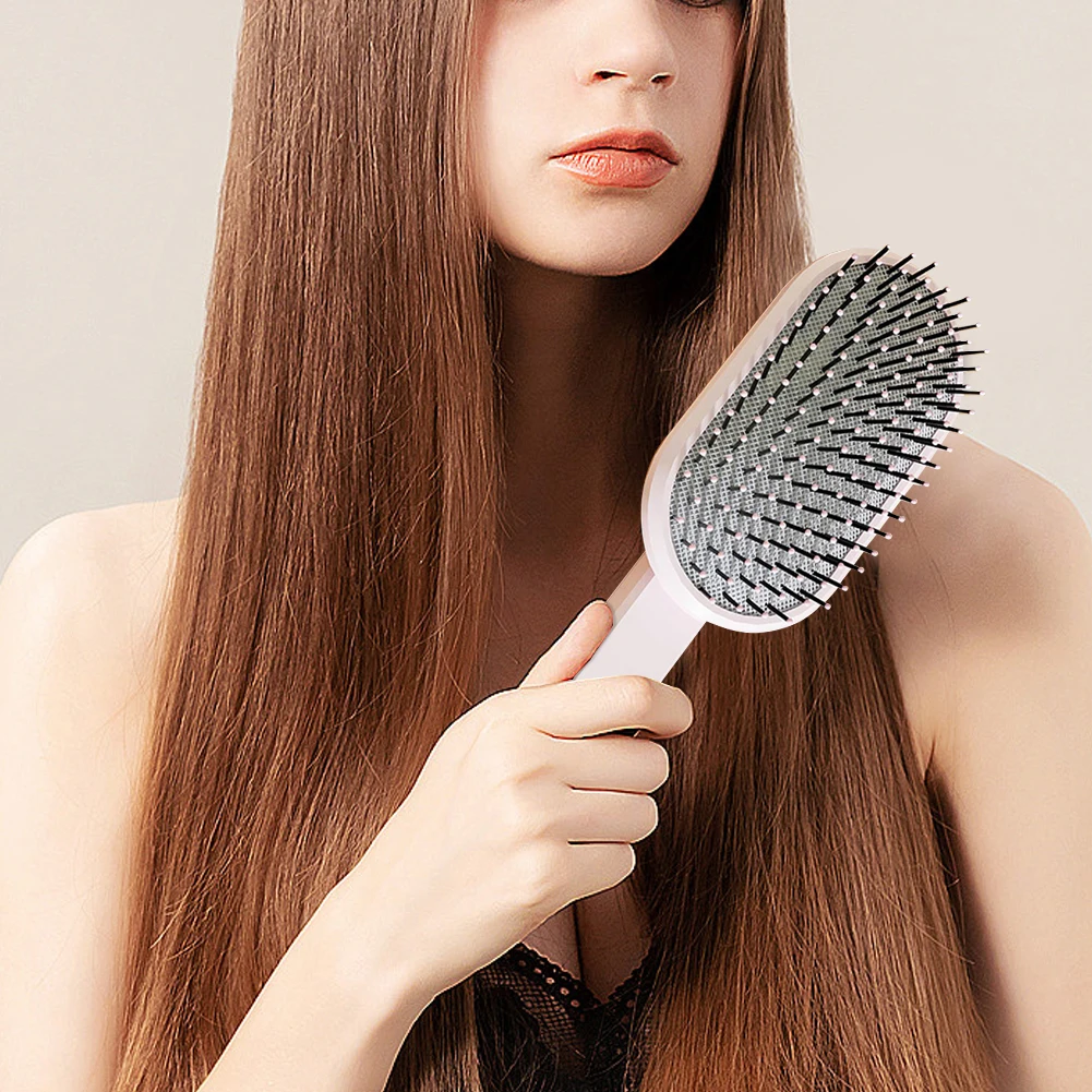 

Расческа для волос с широкими зубьями на воздушной подушке, легкий портативный прочный удобный пластиковый гребень для профессиональных салонов, инструменты