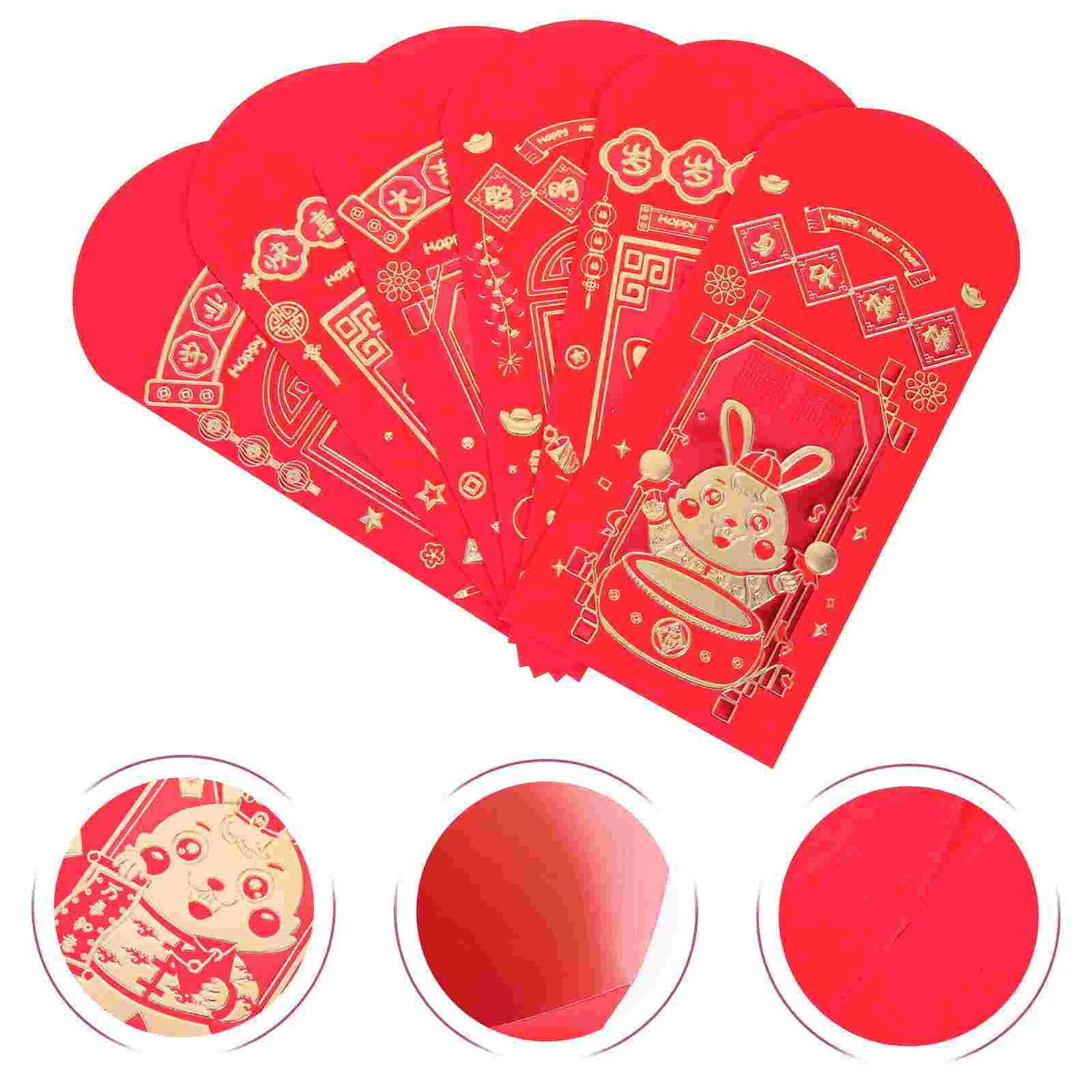 

Red Money Year Envelope Envelopes Packet Rabbit Packets Chinese Festival Spring New Lucky The Pocket Luck Bunny Paper Zodiac