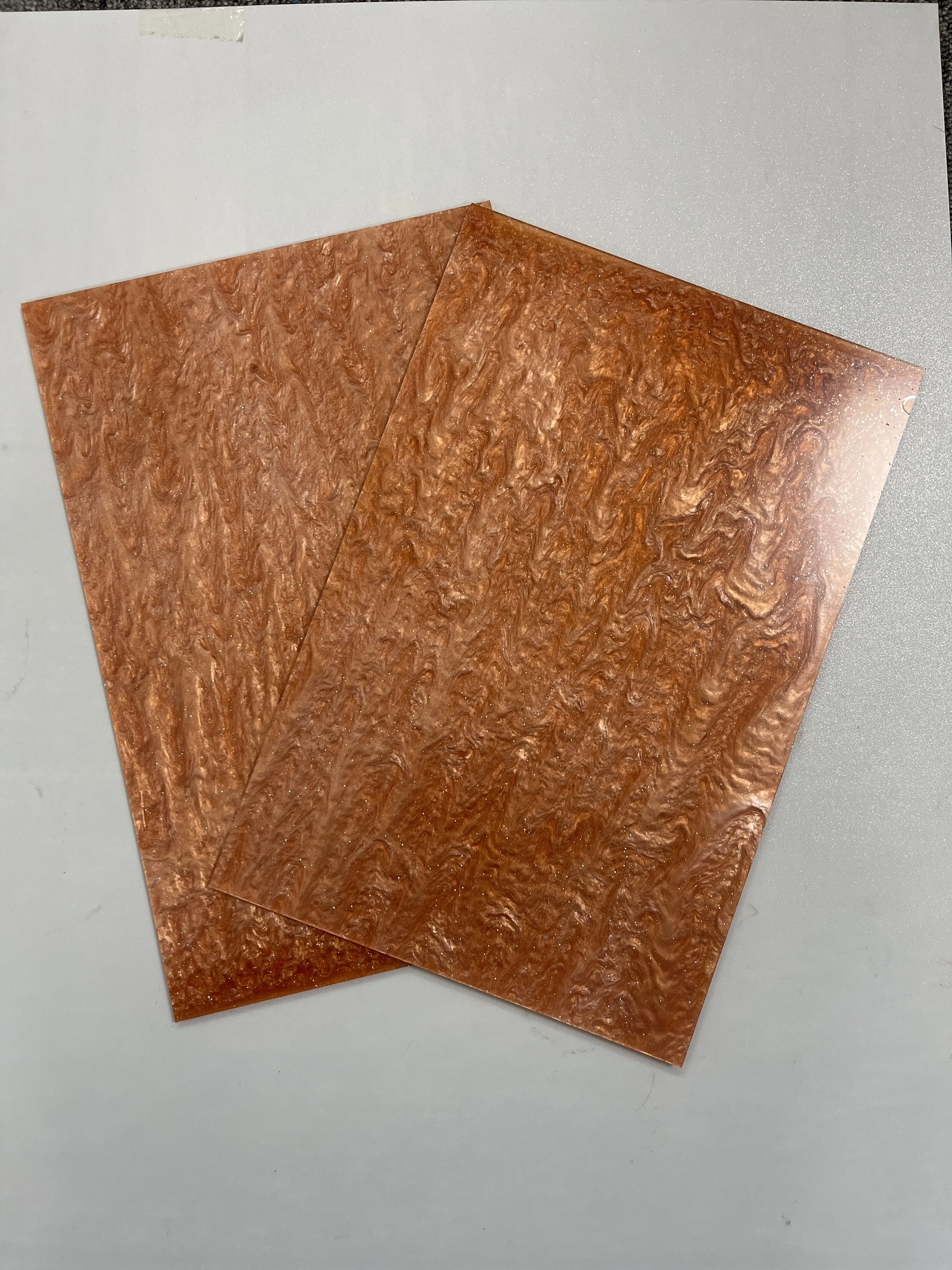 Акриловые листы оранжевого звездного неба с жемчужным блеском акрил 12x8 дюймов