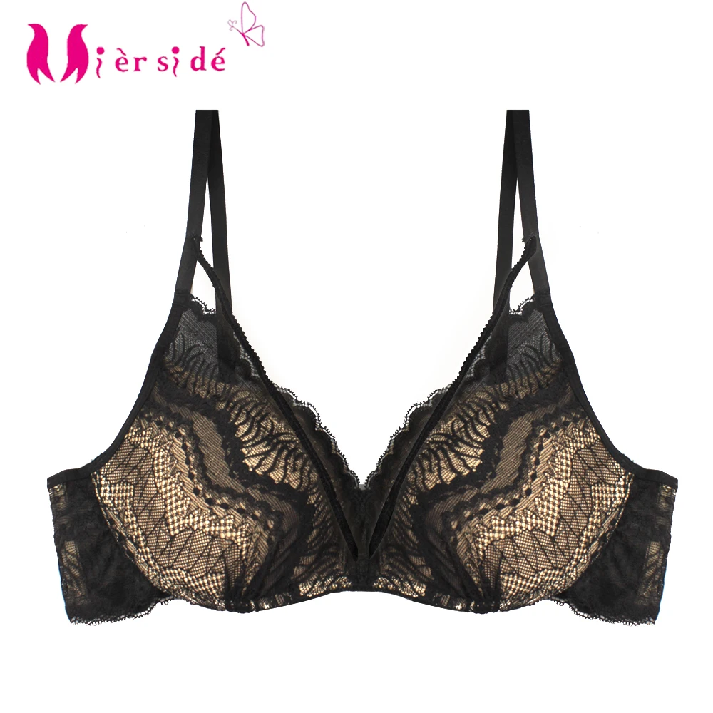 Mierside женский бюстгальтер сексуальный глубокий V-образный вырез большой размер