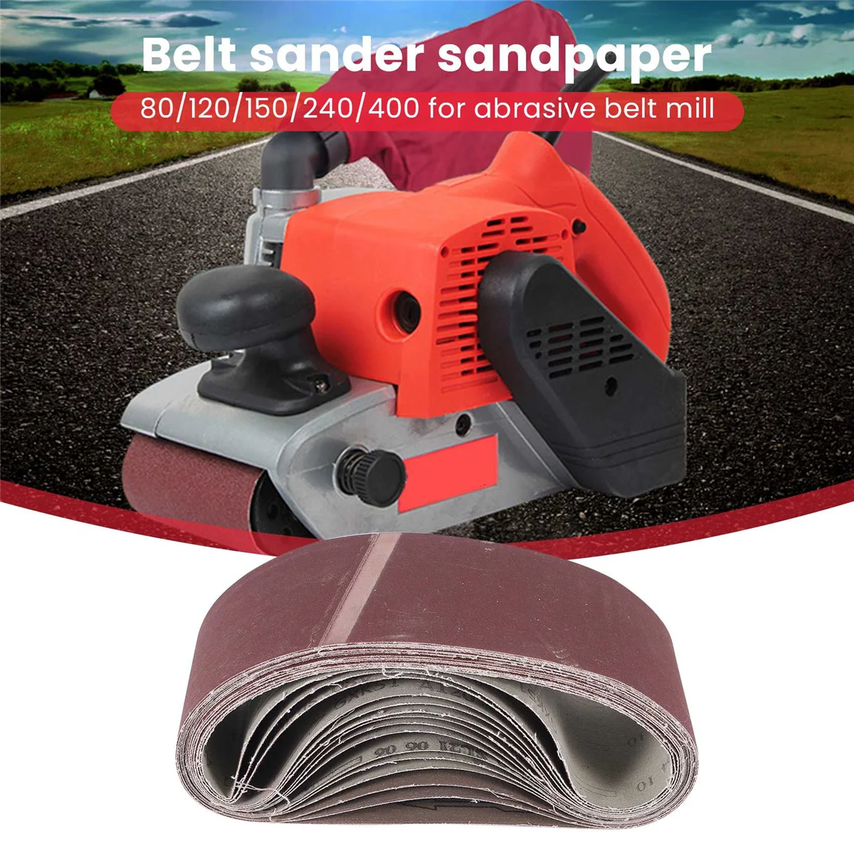 15 шт. шлифовальных лент 120x150 мм 80/240/400/для ленточной шлифовальной машины для
