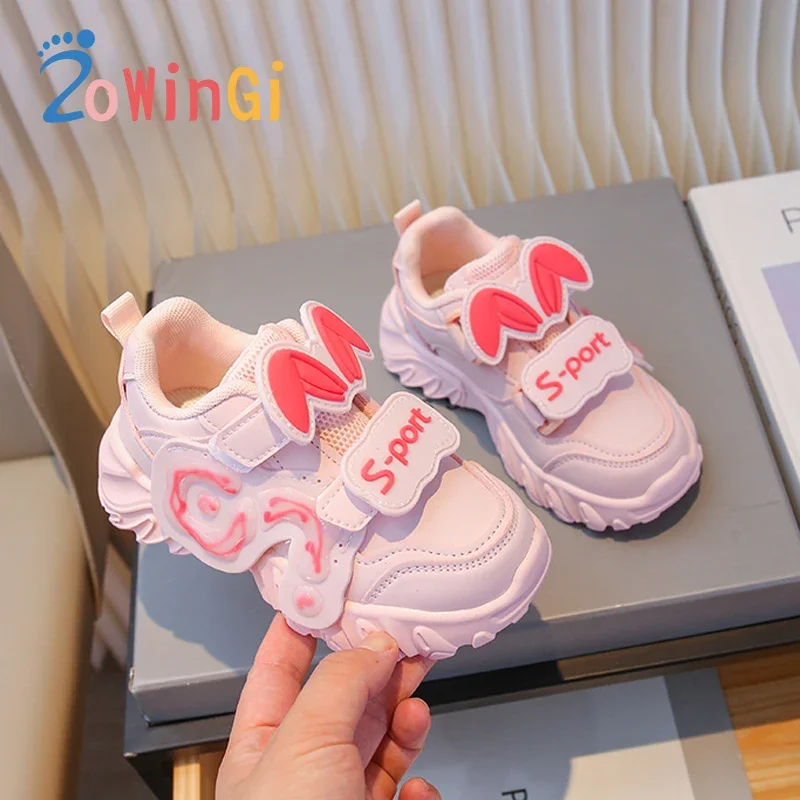 

Size 26-36 Children Tennis Shoes Fashion Girls Casual Shoes Breathable Girl Child Shoe Hoop & Loop Kids Sneakers zapatos de niña