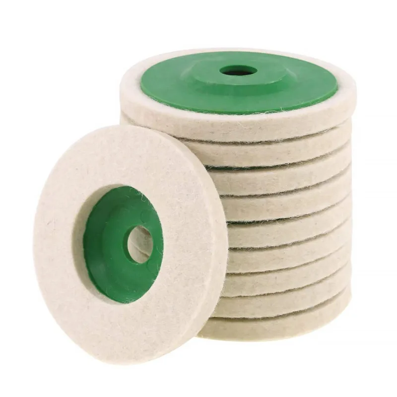 

4-дюймовый шерстяной полировальный круг, полировальные подушечки, угловая шлифовальная машина, войлочная полировальная подушечка, диск для металла, мрамора, стекла, керамики