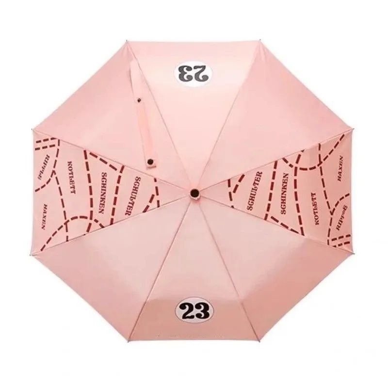 

Подходит для Porsche Pink Pig 23, полностью автоматический зонт, ветрозащитный, защита от дождя, с короткой ручкой, деловой рекламный зонт