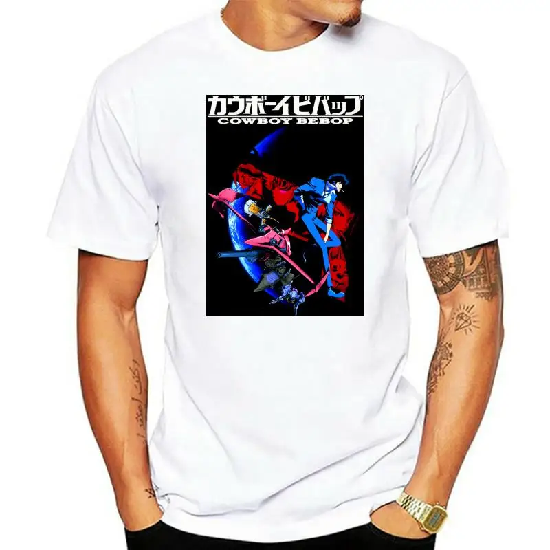 

Мужская Повседневная футболка с коротким рукавом, с принтом Cowboy Bebop