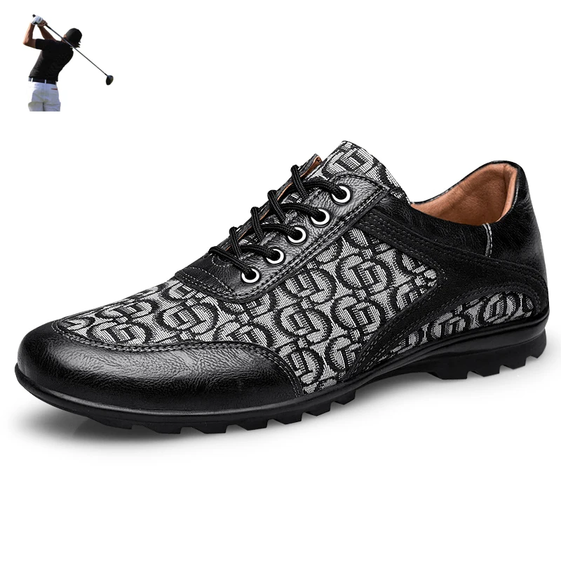 

Men Summer Over Size 47 48 Golf Shoes Black Brown Golfing Sneakers Training Shoes for Men Non-slip Grass Jogging Shoes Golfer