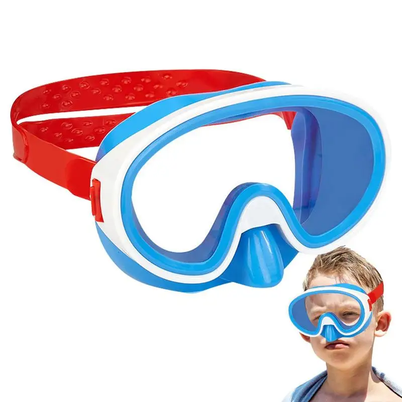 

Очки для плавания для детей с большой оправой, детская Водонепроницаемая маска для плавания и дайвинга, очки с УФ-защитой, противотуманные регулируемые очки для водных видов спорта и бассейна