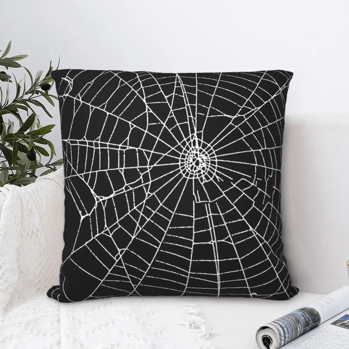 

Essential Hug Pillowcase Spider Web Backpack Cushion Livingroom DIY Printed Office Throw Pillow Case Decorative