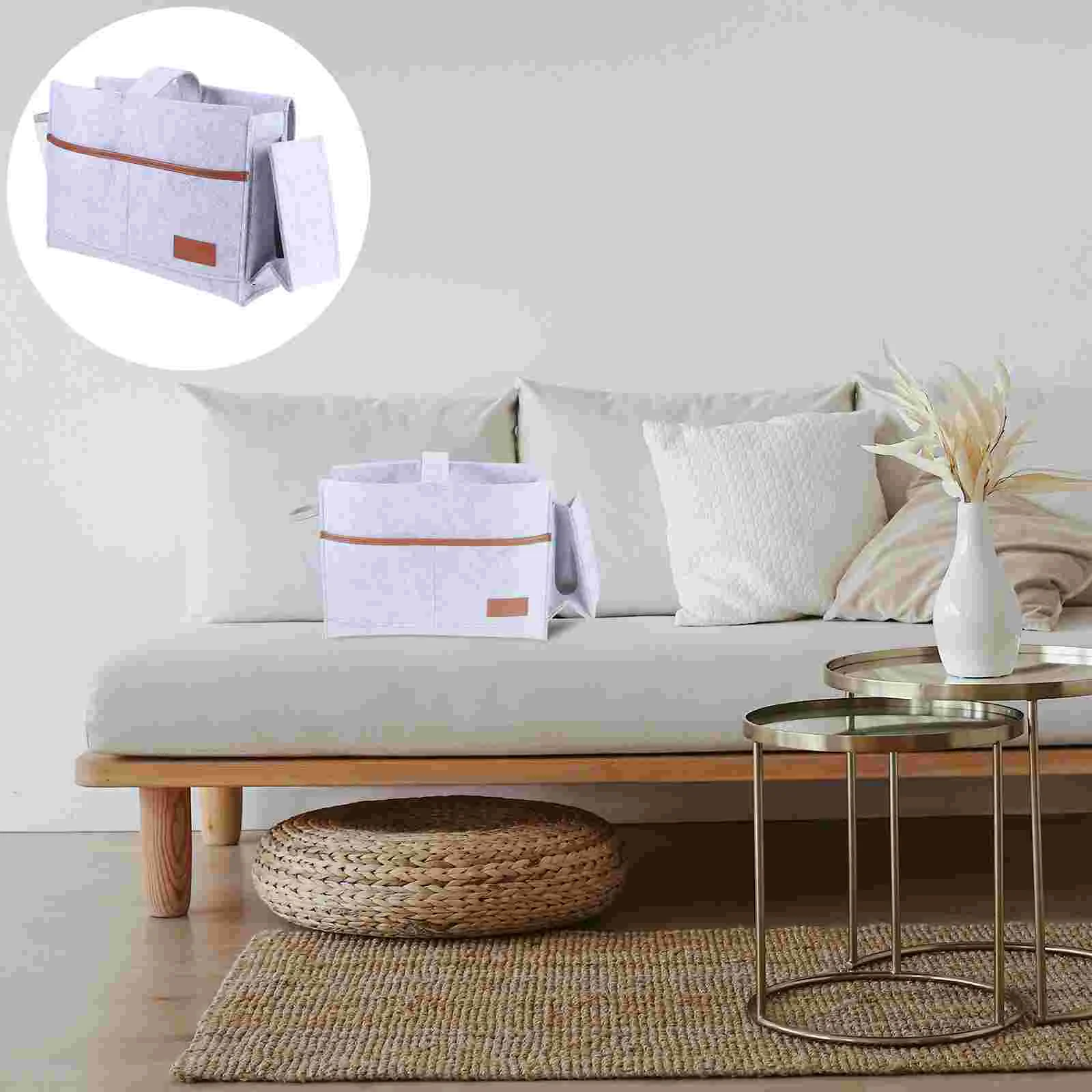 

Bedside Storage Bag Felt Storage Bag Bedside Organizer Dorm Room Essentials Underbed Storage Felt