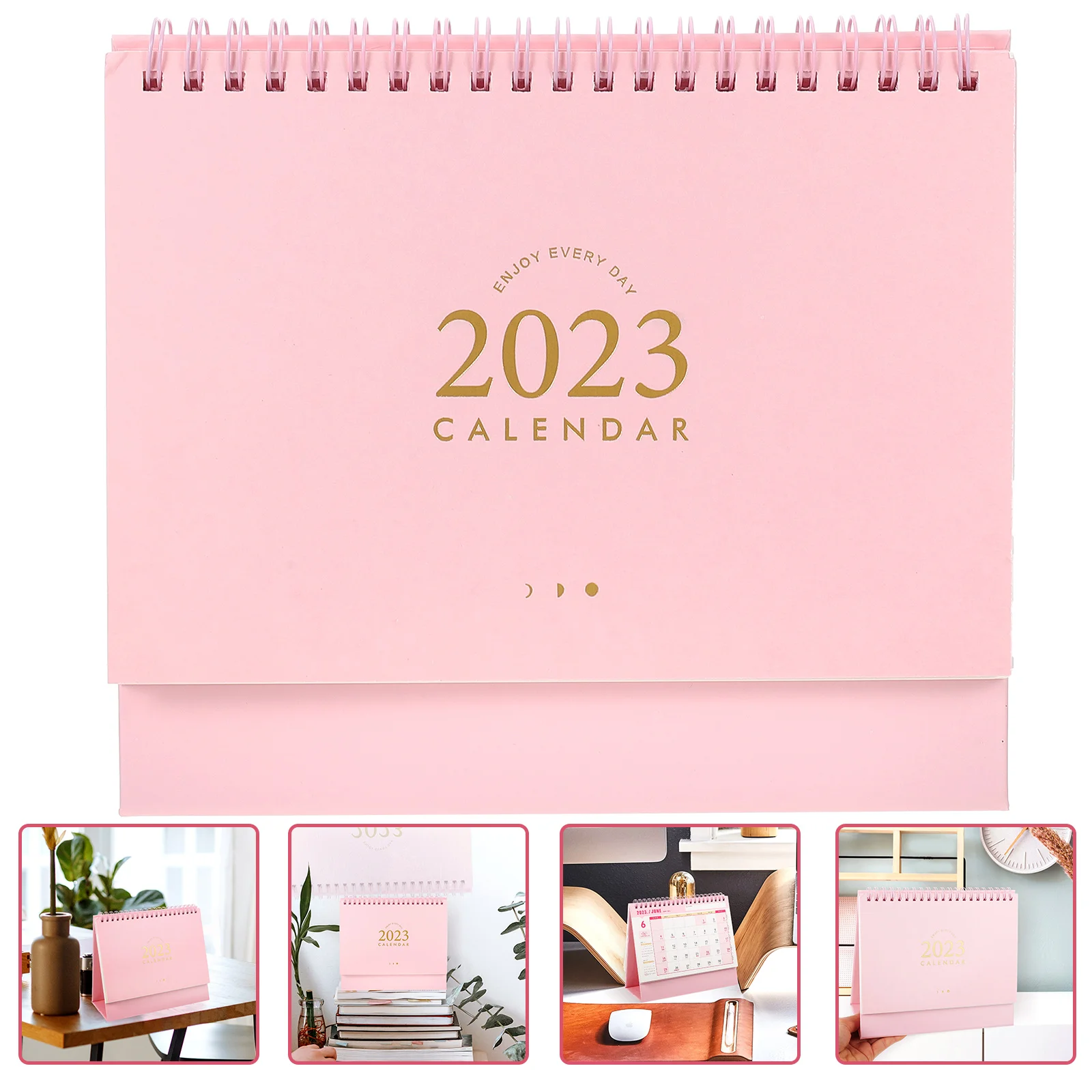 

Calendar Desk Desktop Standing Mini Planner Monthly Table 2023 Schedule Calendars Tabletop Pad Paper Office Daily Stand Up Year