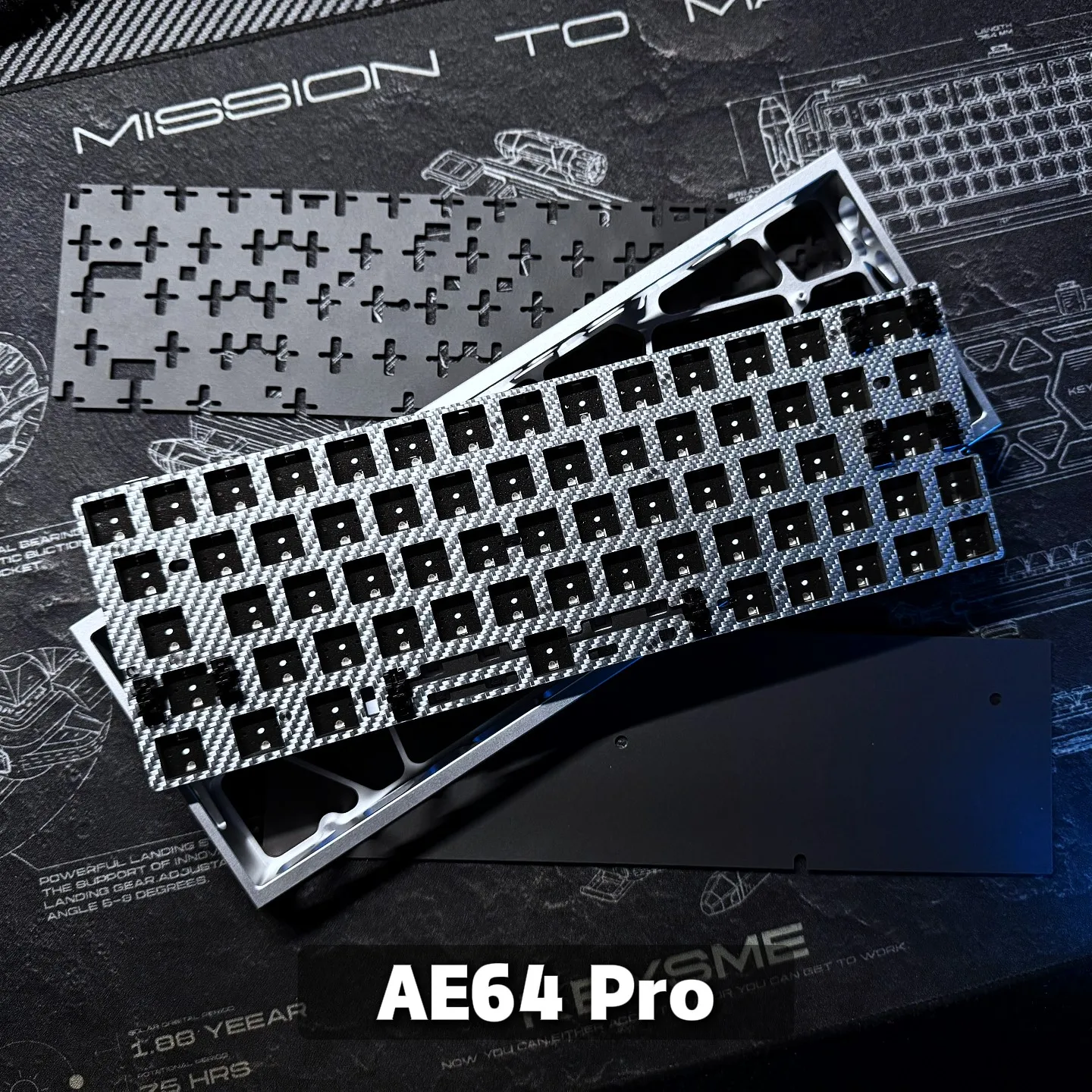 Фото Игровая клавиатура Everglide AE64 Pro с датчиками Холла, откликом 0.001 мм, частотой опроса 8K, 480 МГц, задержкой 0.9 мс, двойной RGB-подсветкой и подключением ADC №3