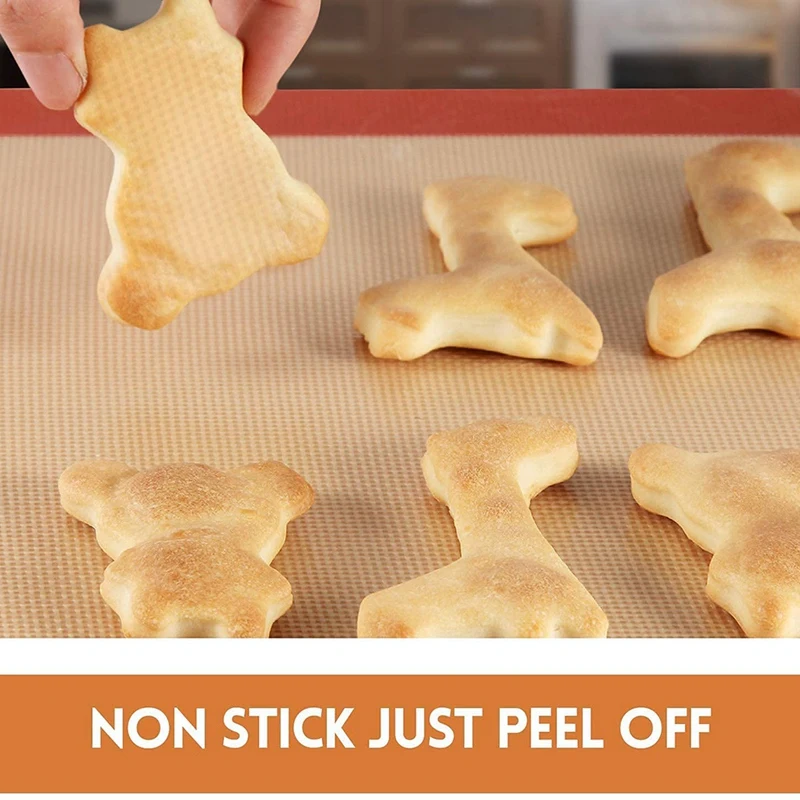 Силиконовый коврик для выпечки с антипригарным покрытием 2 половины коврика + 1