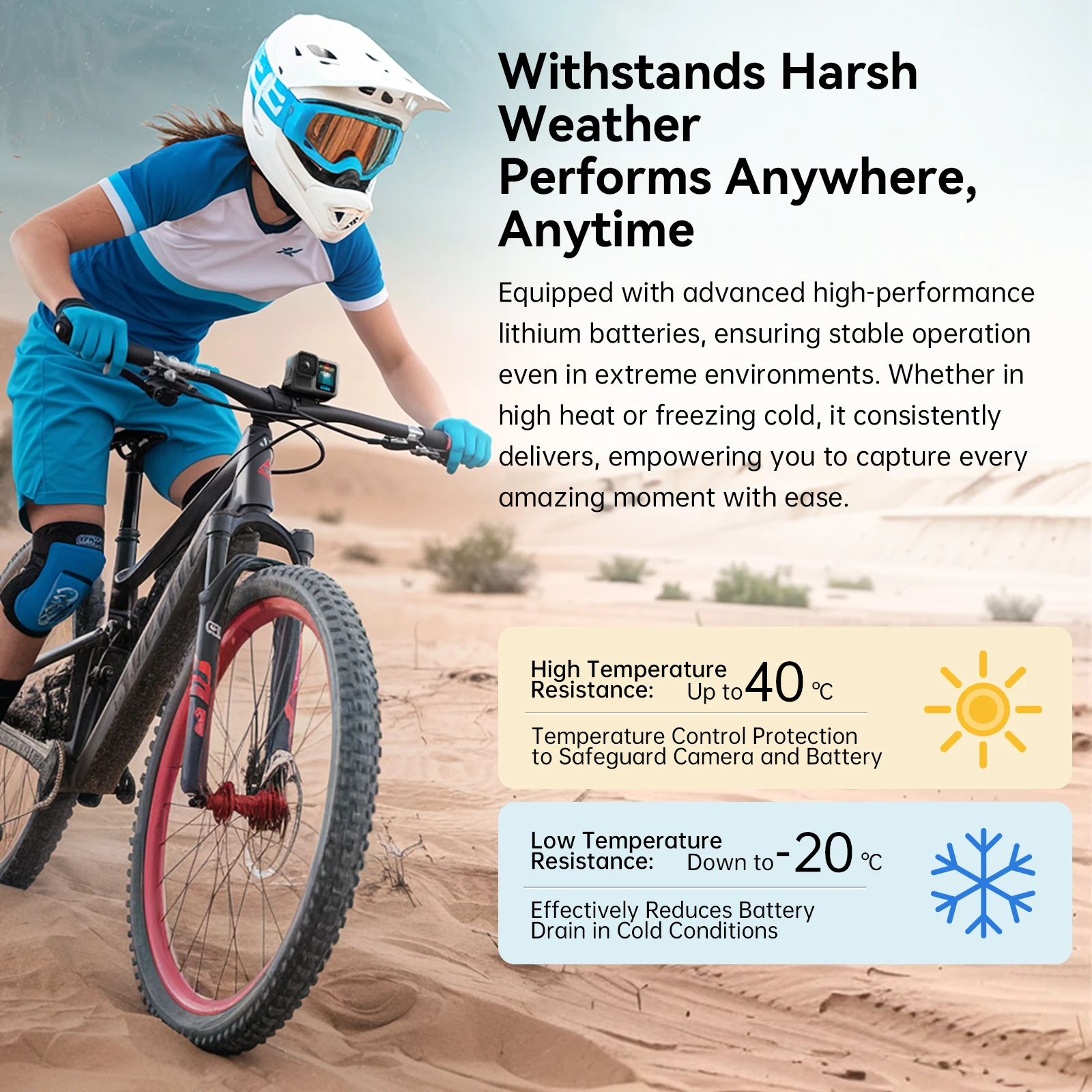 TELESIN Endurence Аккумулятор 1950 мАч для GoPro Hero 13 Низкотемпературный аккумулятор 3 слота для хранения карт TF Зарядное устройство для Gopro 13 (art.: 3920cb07f014b) - 3920cb07f014b