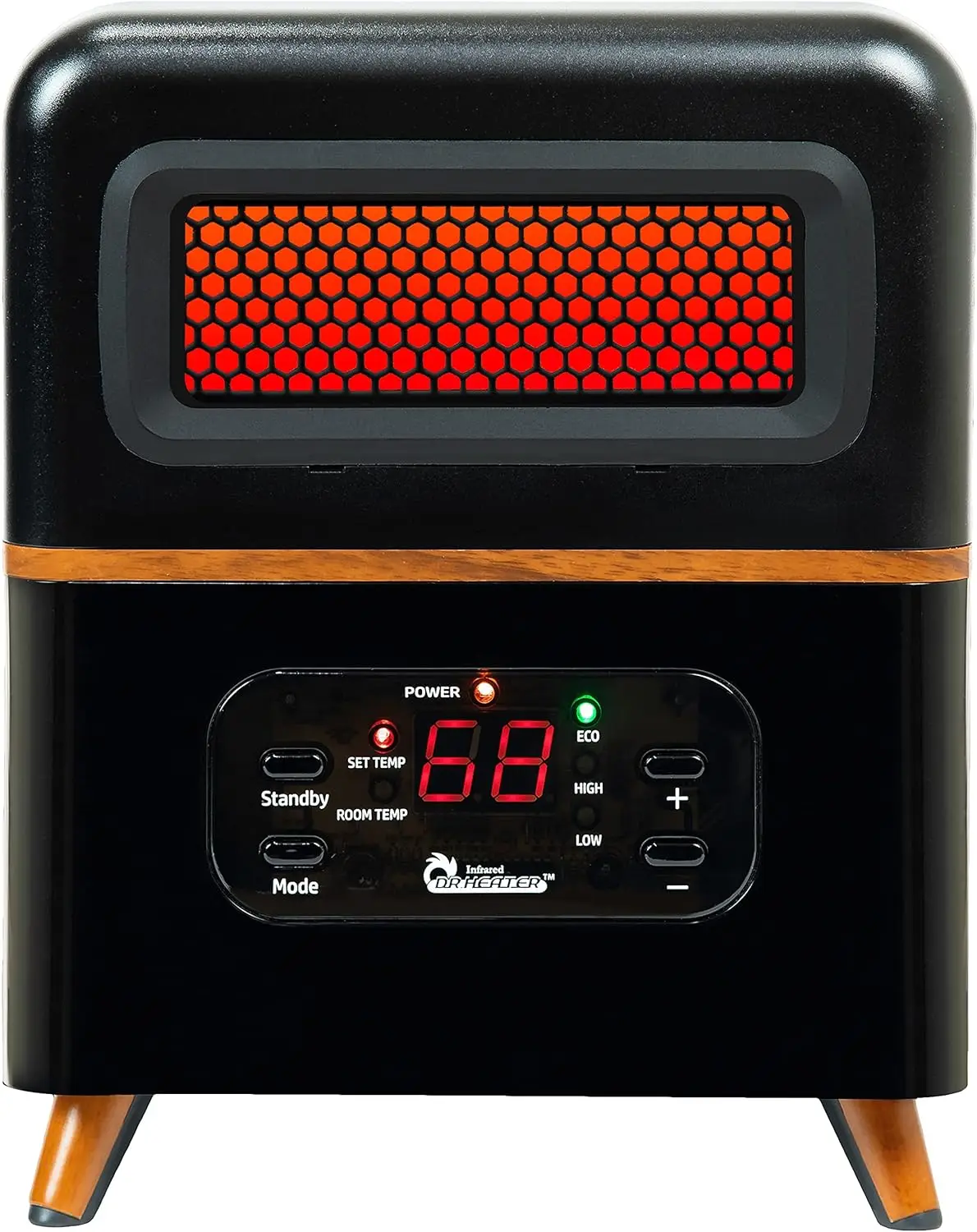 

Heater -978 Infrared Space Heater, Hybrid, Black