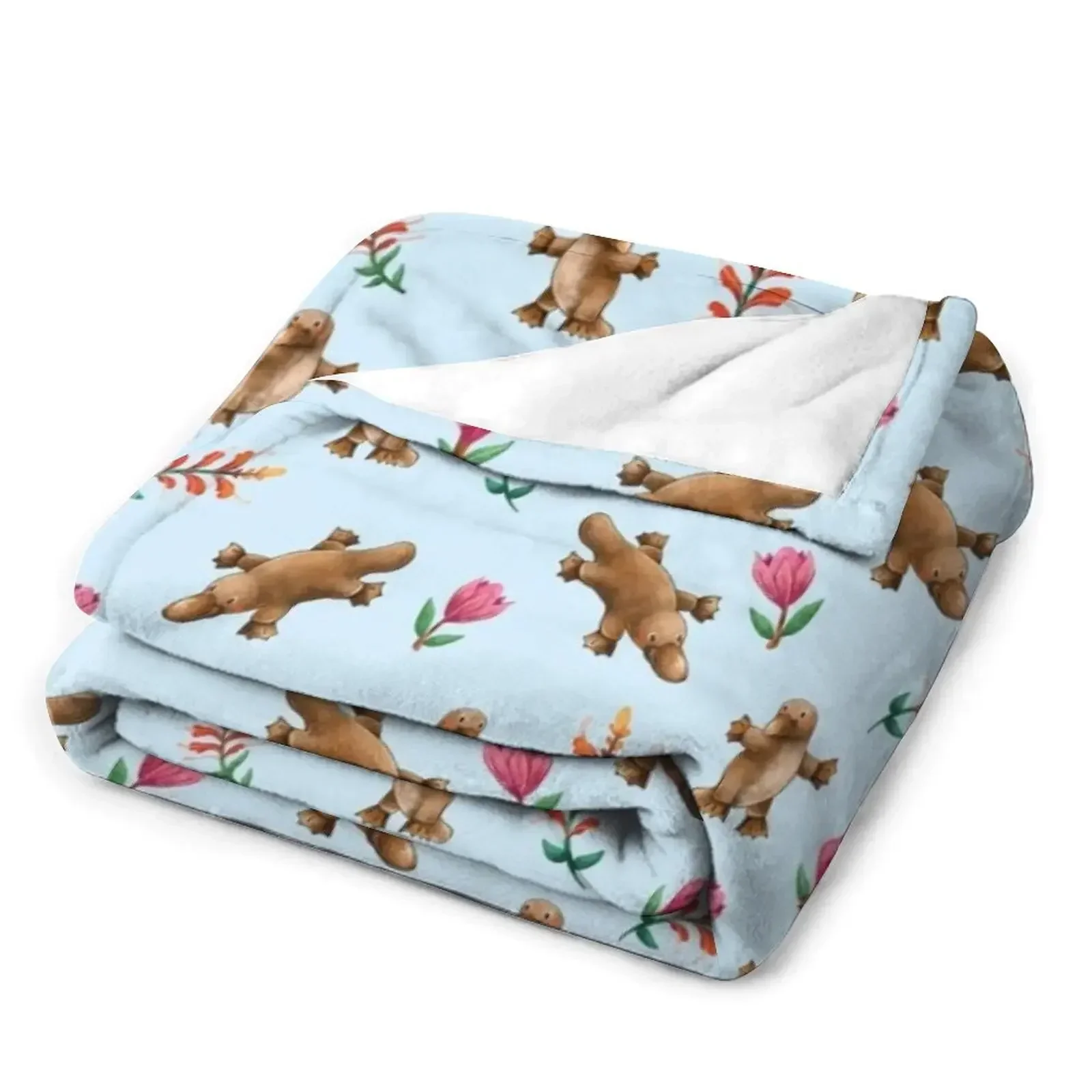 Синее австралийское одеяло с рисунком Platypus спальный мешок тяжелые одеяла