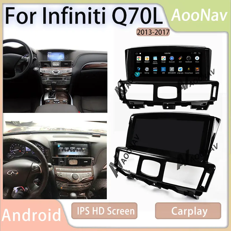 

Автомобильный радиоприемник на Android для Infiniti Q70, Q70L, M35, M37, M56, 2013-2019, 10,25 дюйма, GPS-навигация, автомобильный сенсорный экран, мультимедийный плее...