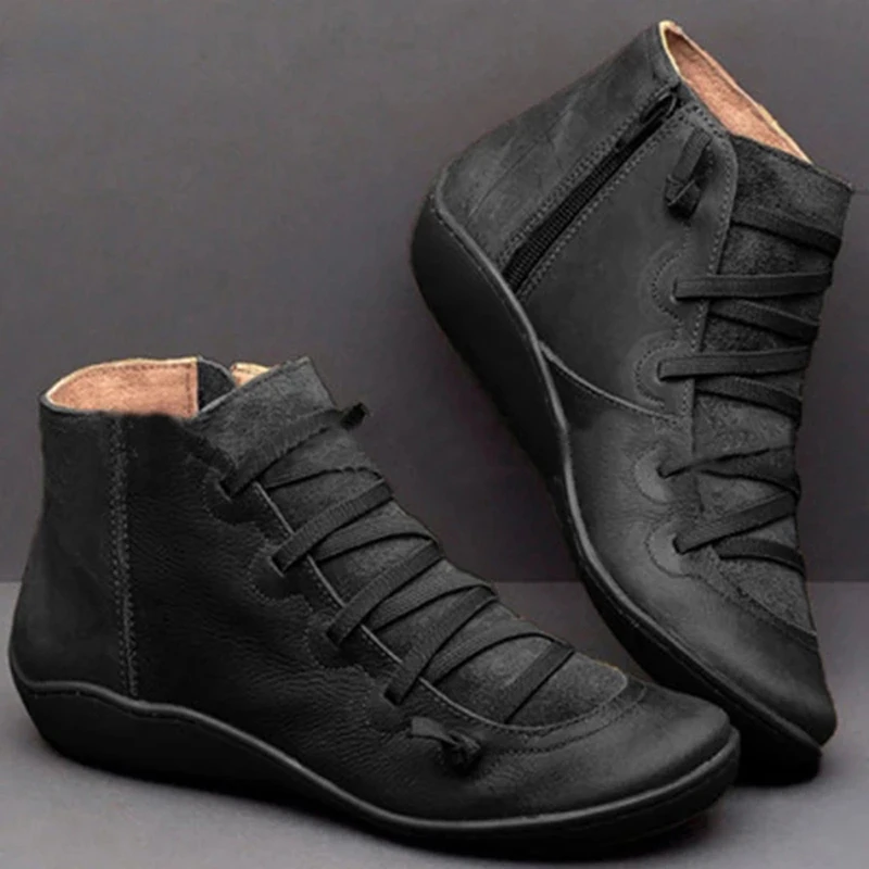 

British Wind Tooling Ankle Boots Ladies Large Size High Boots Short Boots Wild Casual Shoes Women's Boots