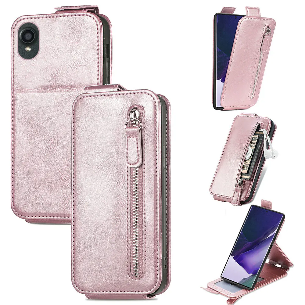 Для Kyocera Digno SX3 KYVG02 BX2 KY-51B Torque G04 Basio 4 Urbano V04 Gratina KYV48, Защитная Кожаная задняя крышка на молнии