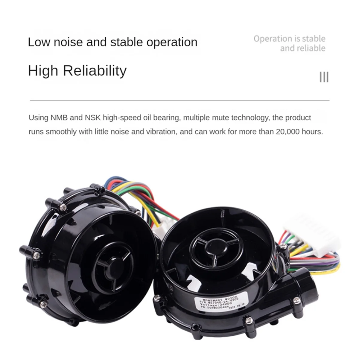 Бесщеточный центробежный воздуходувной вентилятор 24 в Φ WS7040 7040 кПа для