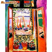 ruopoty painting by number landscape drawing on canvas handpainted painting art gift diy pictures by number abstract kits home d