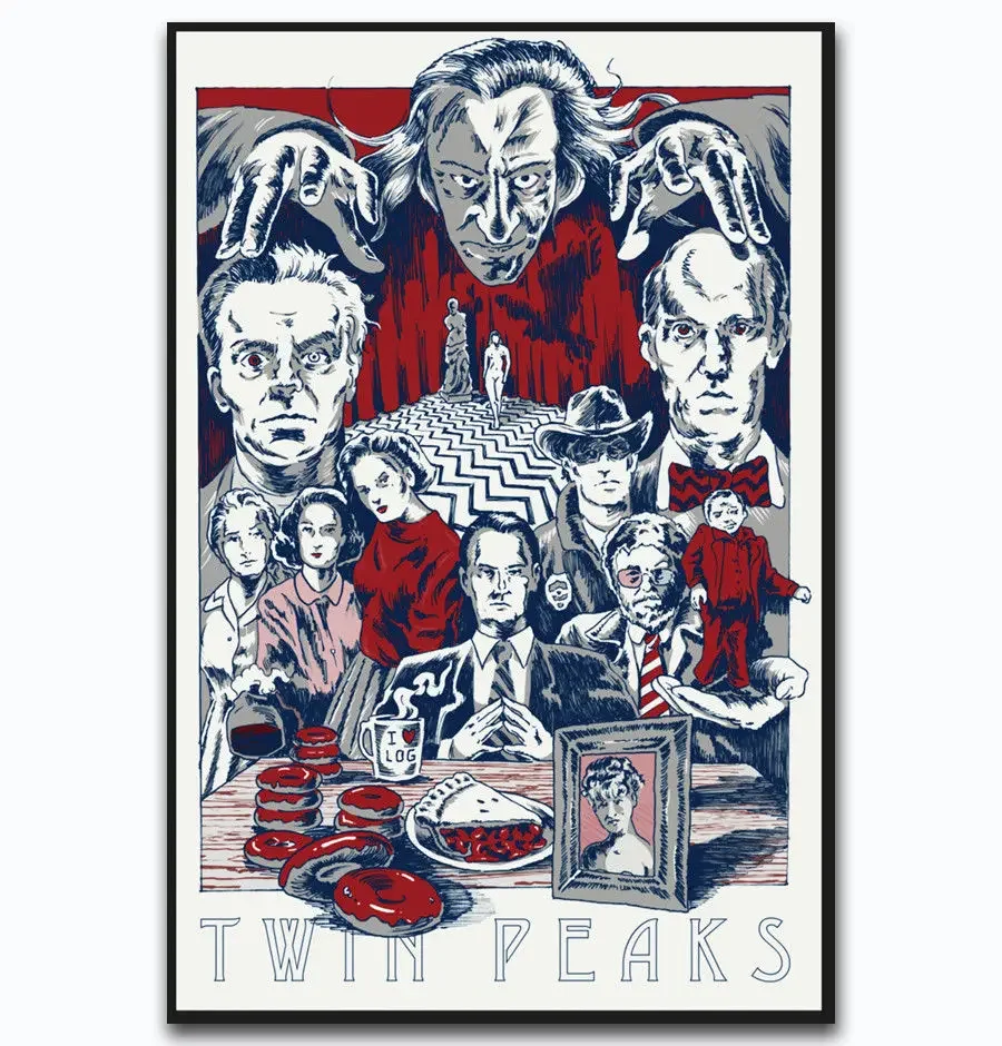 Новый Твин Пикс 2017 хит продаж фильм комиксов США шелковый художественный постер