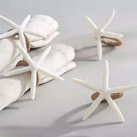 4pcs napkin rings set sea star napkin holders for starfish serviette for tables wedding birthday banquet christmas decor