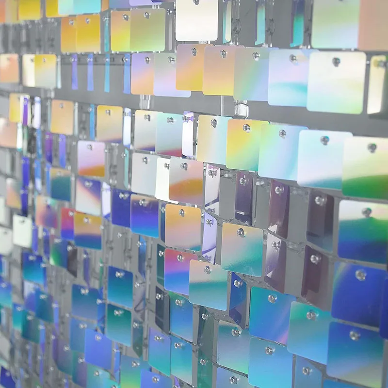 

Мерцающие настенные фоны квадратные панели с блестками 24 шт