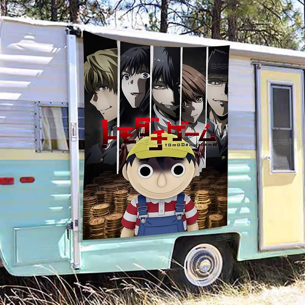 Японская анимация игра Томодачи маленький размер баннер для черлидинга флаг с