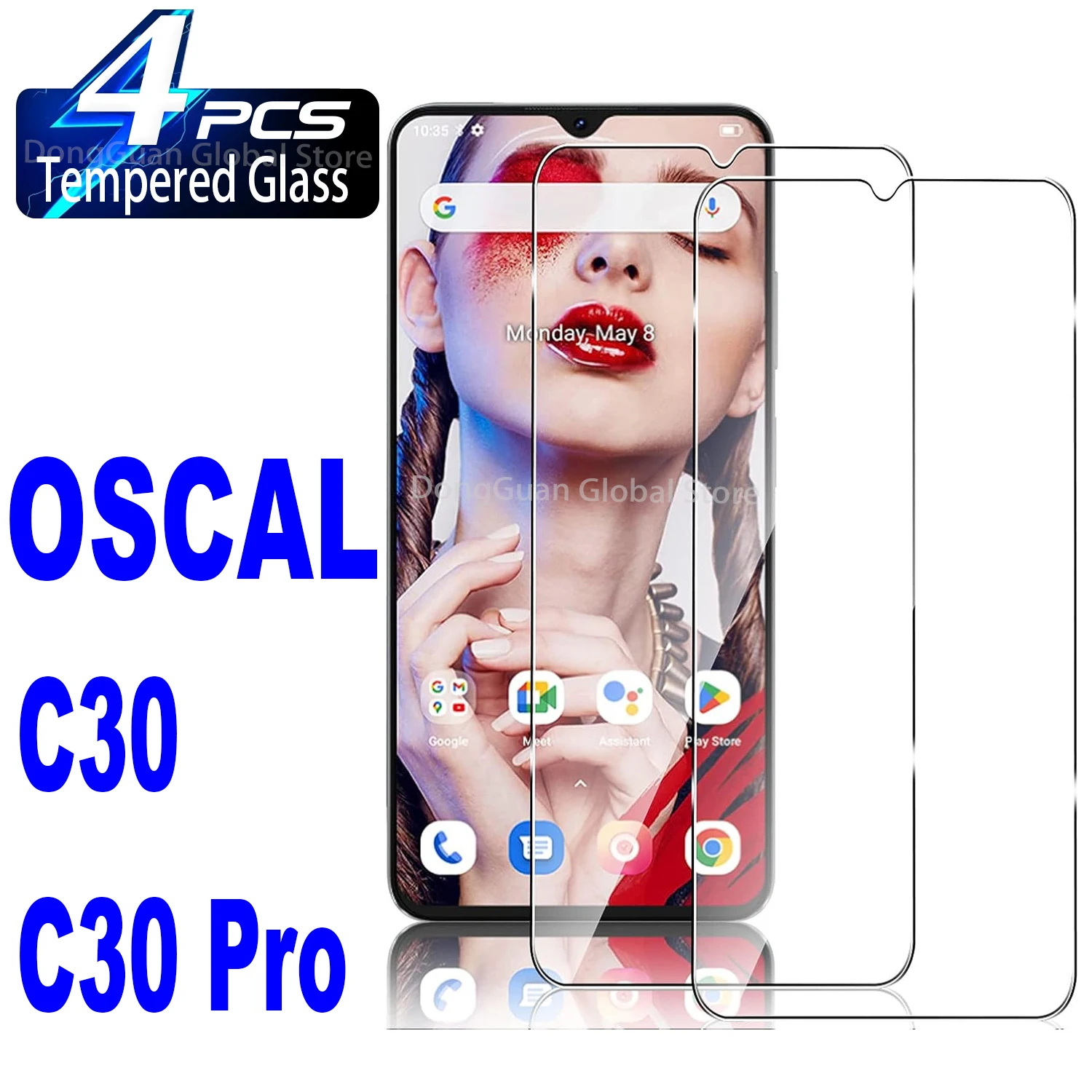 2/4 шт. закаленное стекло для OSCAL C30 Pro Защитная стеклянная пленка экрана