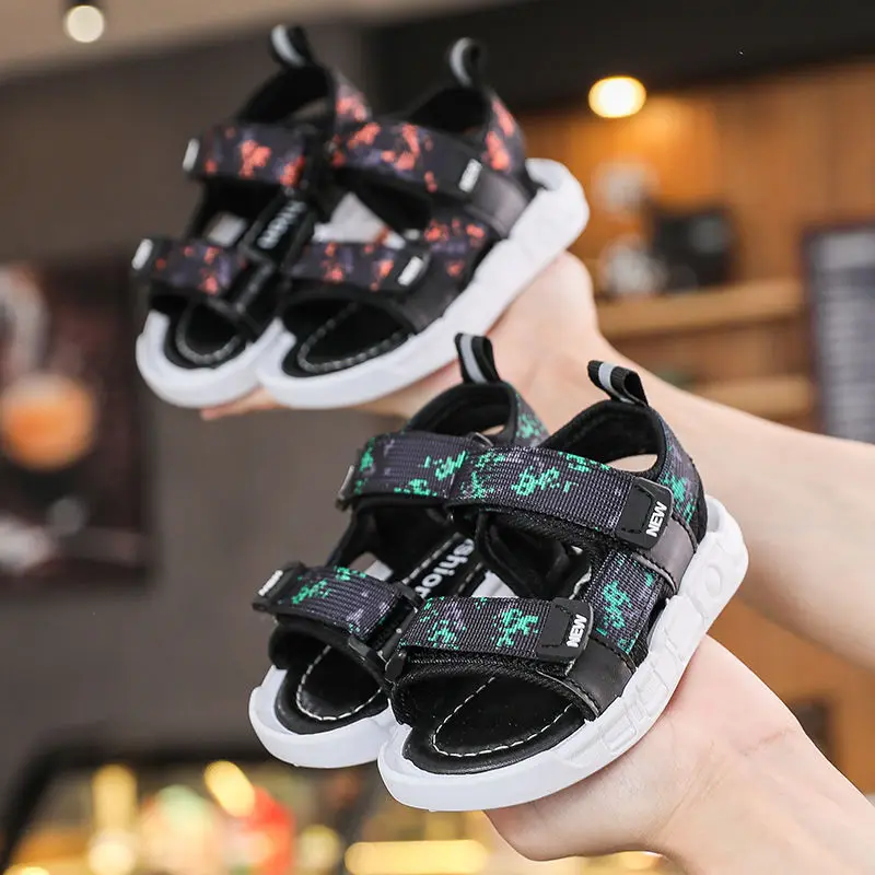 

Boys Sandals Summer 2022 New Children's Beach Shoes Children's Baby Shoes Korean Version of Girls' Sports Sandals Tide