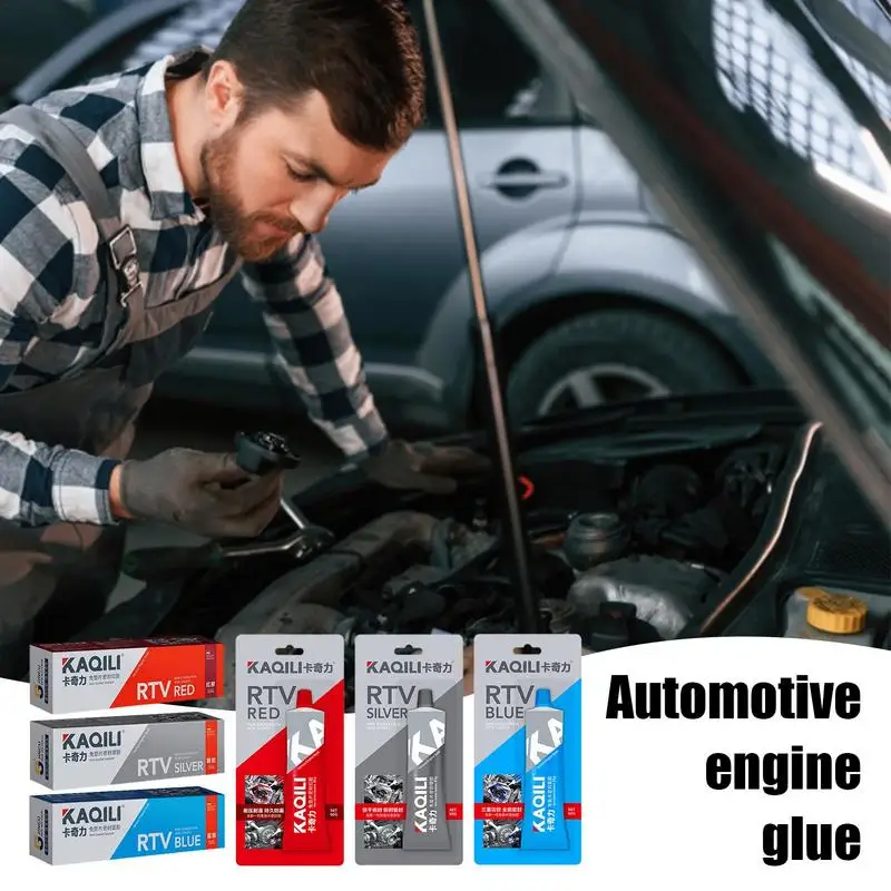 

Effective RTV Silicone Sealant High Temperature Engine Gasket Oil Resistant Sealant Adhesive Engine Repair Glue For Clutches
